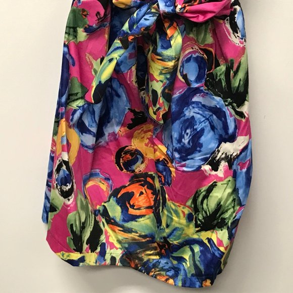 NWOT Zenobia Off the Shoulder Floral Belted Dress - Picture 3 of 4